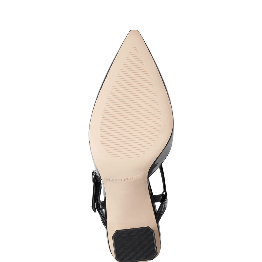 Doster Pointy Toe Slingback - Black Patent