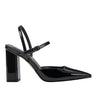 Doster Pointy Toe Slingback - Black Patent