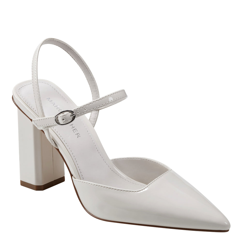Doster Pointy Toe Slingback - Chic Cream Patent