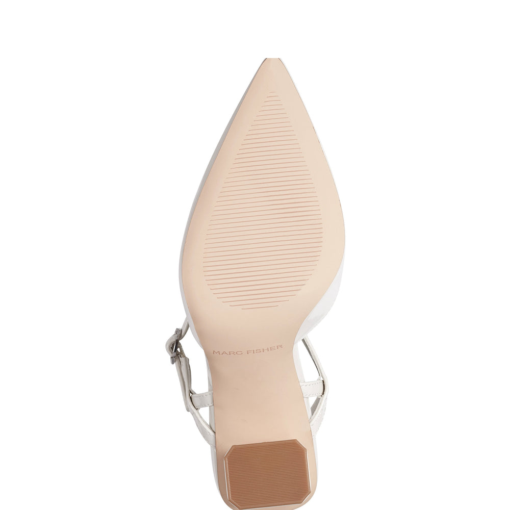 Doster Pointy Toe Slingback - Chic Cream Patent