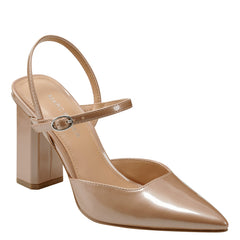 Doster Pointy Toe Slingback - Natural Metallic