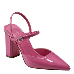Doster Pointy Toe Slingback - Pink Patent