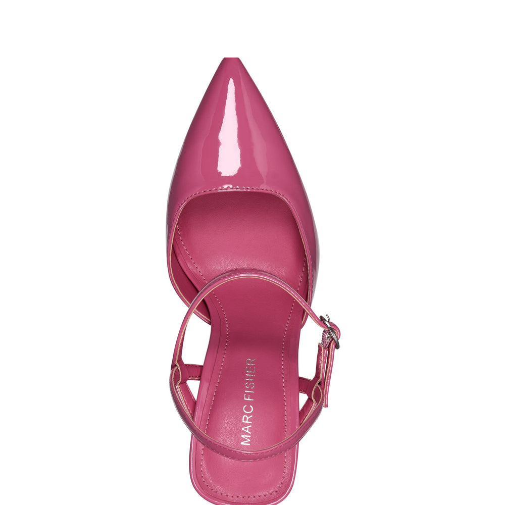 Doster Pointy Toe Slingback - Pink Patent