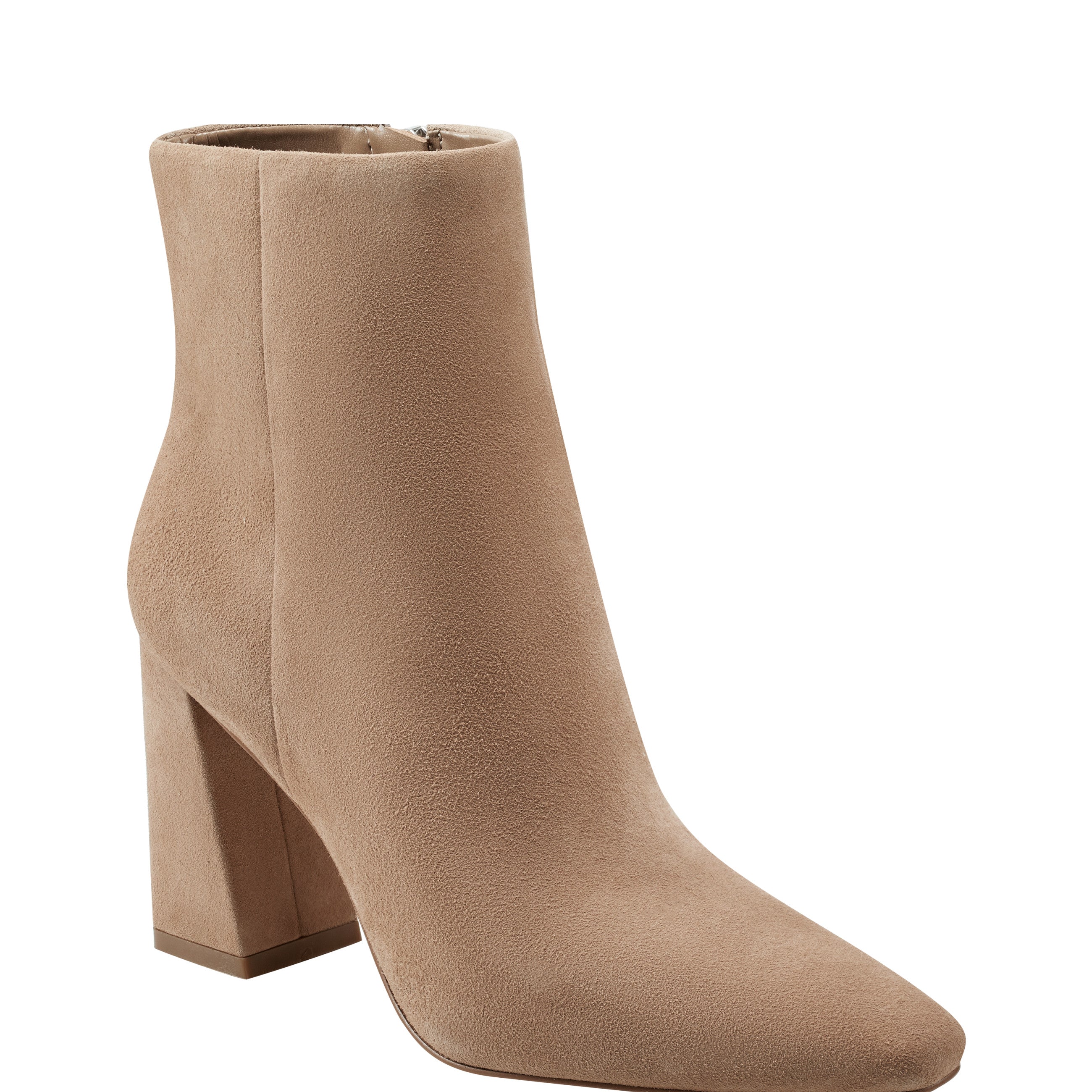 Yanara Heeled Bootie - Cognac Suede
