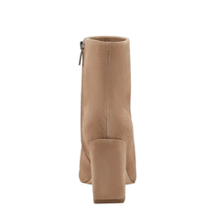 Yanara Heeled Bootie - Cognac Suede
