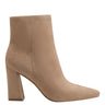 Yanara Heeled Bootie - Cognac Suede