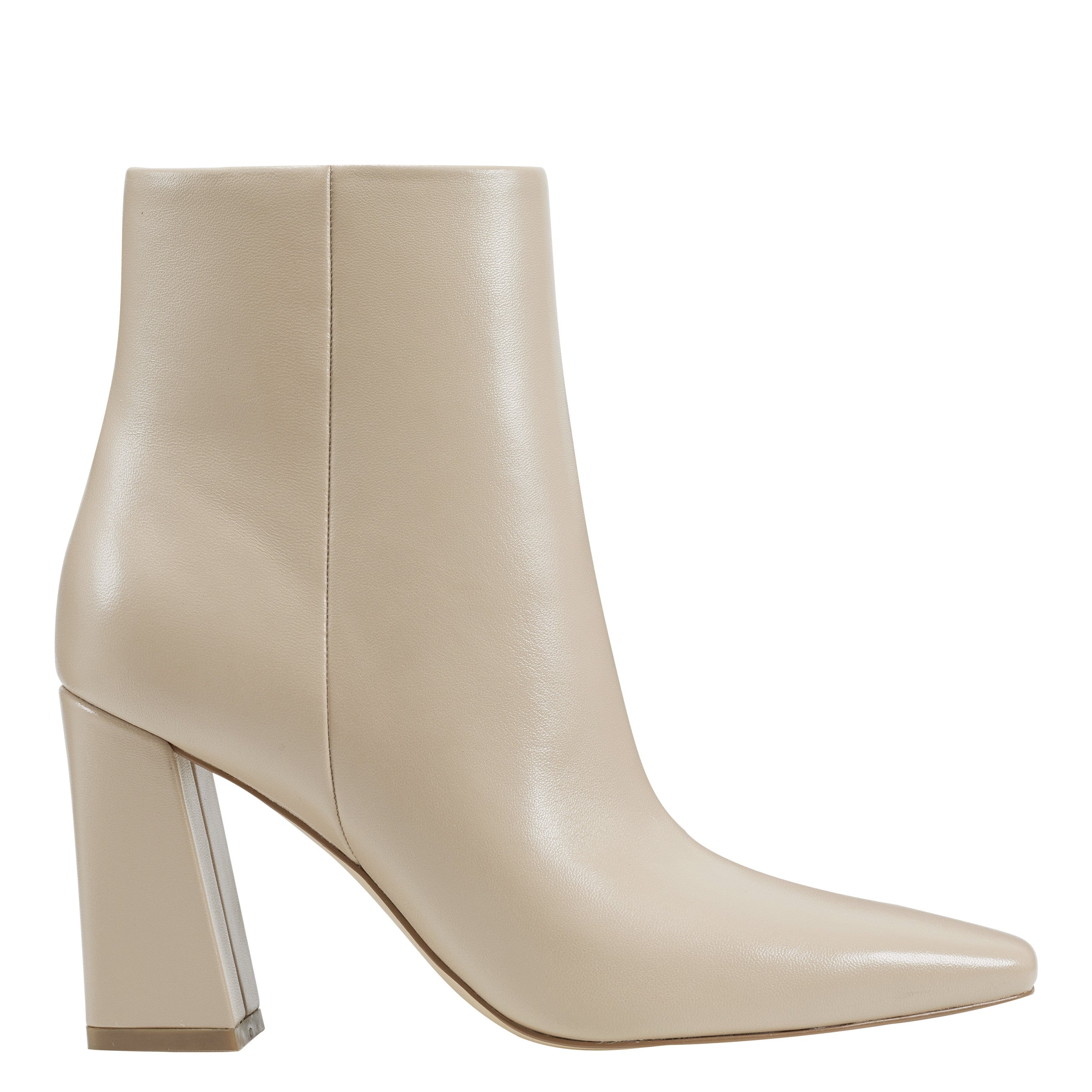 Yanara Heeled Bootie - Natural Leather