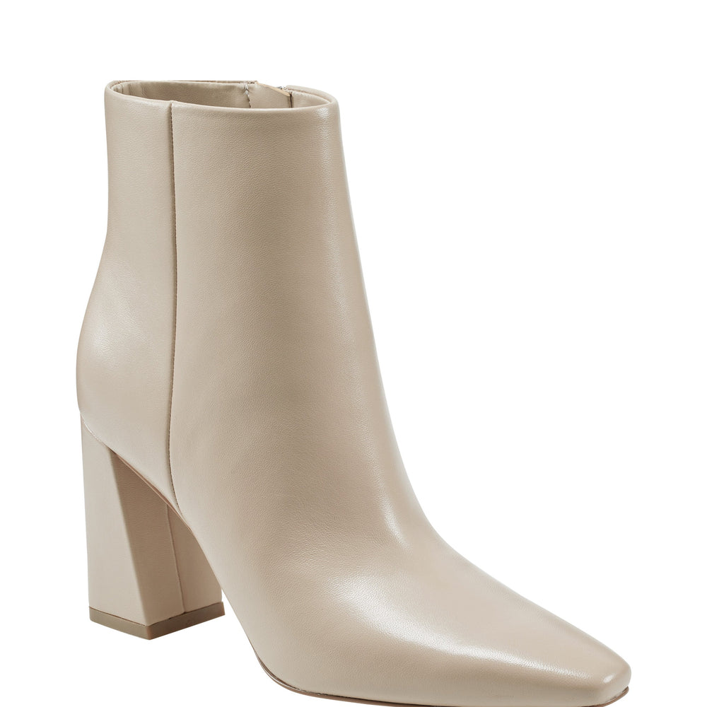 Yanara Heeled Bootie - Natural Leather