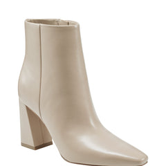 Yanara Heeled Bootie - Natural Leather