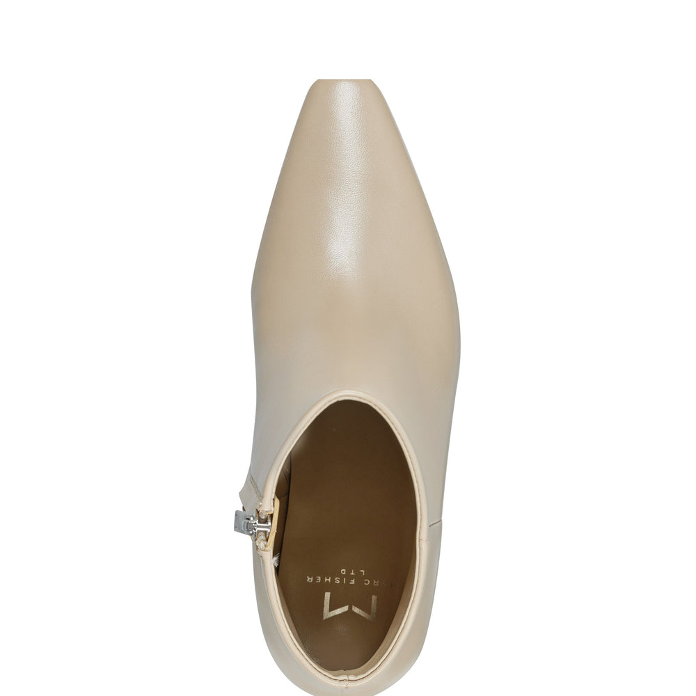 Yanara Heeled Bootie - Natural Leather