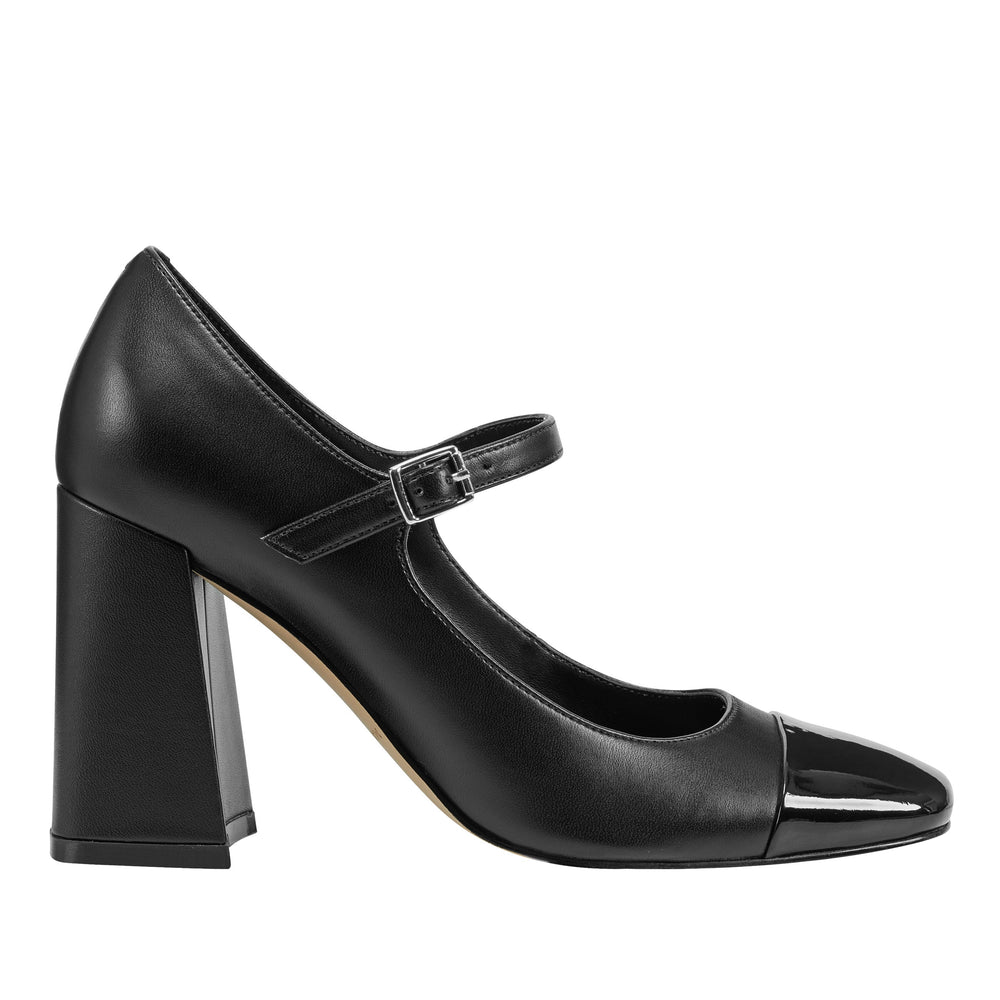 Charine Cap Toe Mary Jane - Black/Black