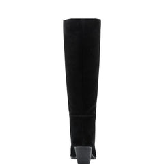 Challi Pointy Toe Boot - Black Suede