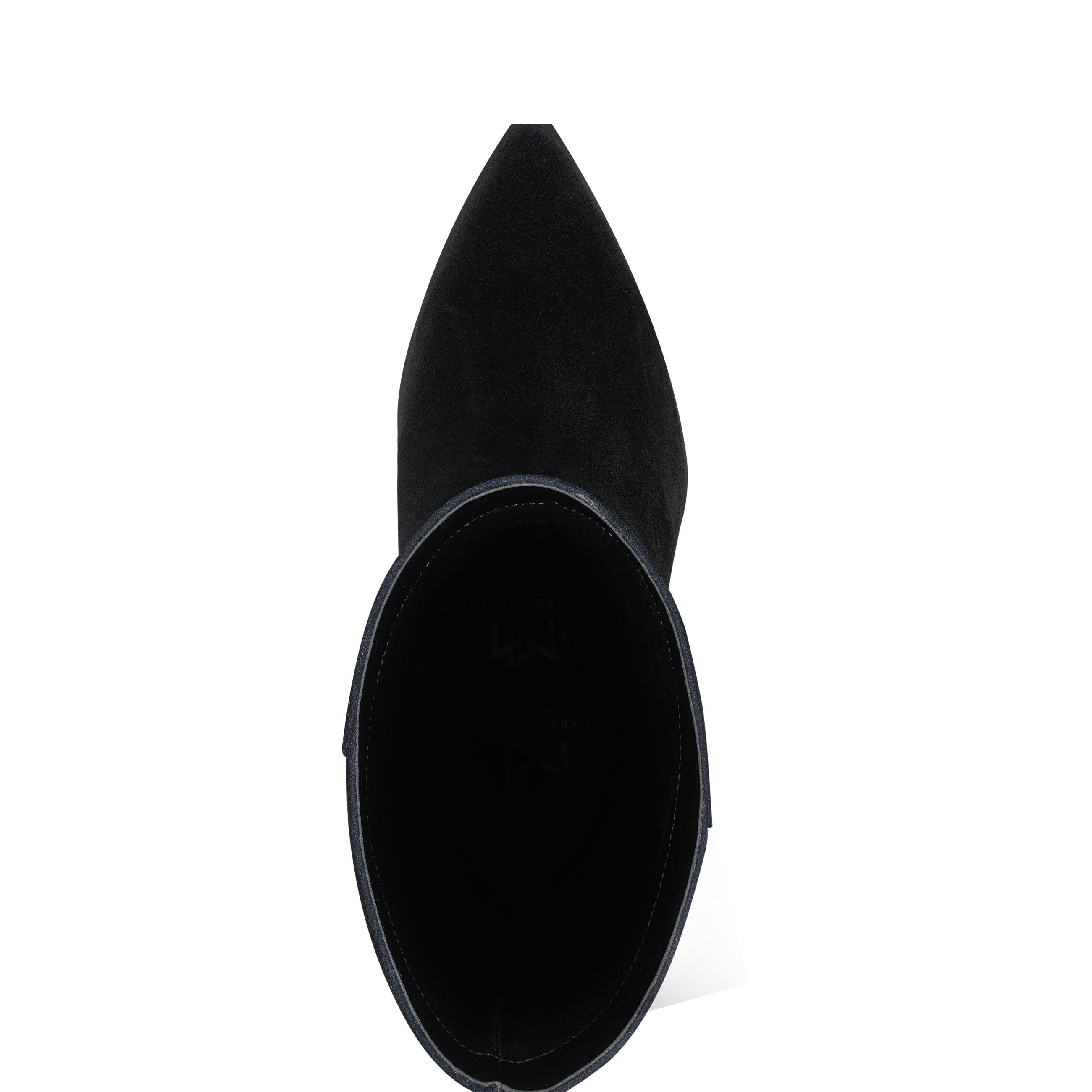 Challi Pointy Toe Boot - Black Suede