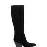 Challi Pointy Toe Boot - Black Suede