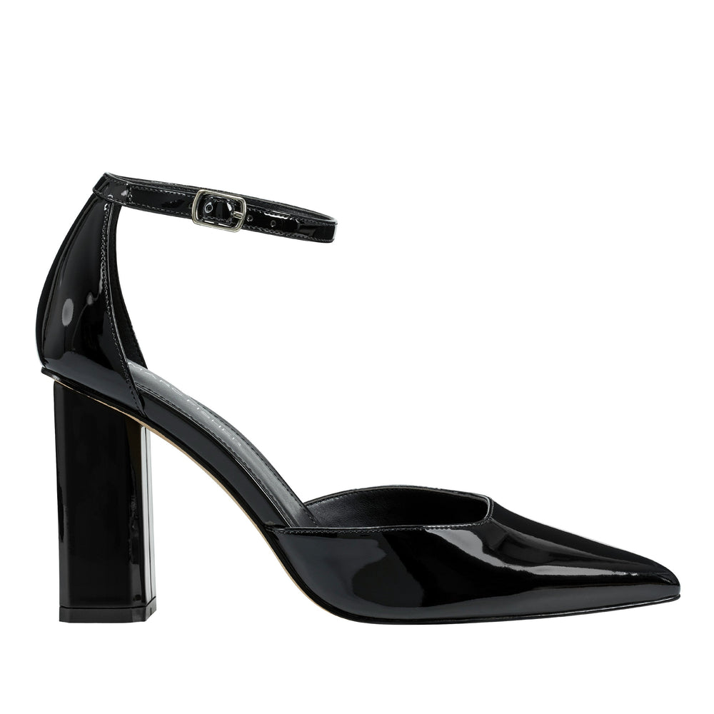 Demeter Ankle Strap Pump - Black Patent