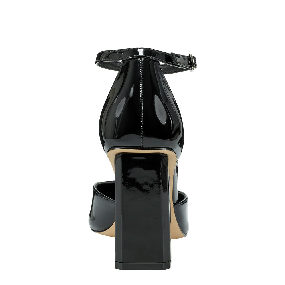 Demeter Ankle Strap Pump - Black Patent