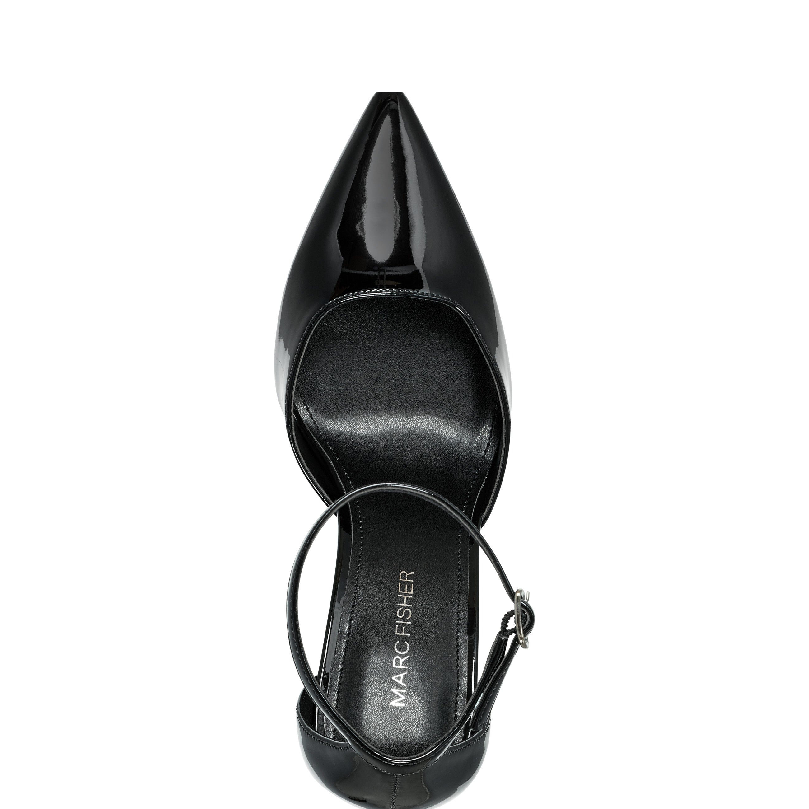 Demeter Ankle Strap Pump - Black Patent