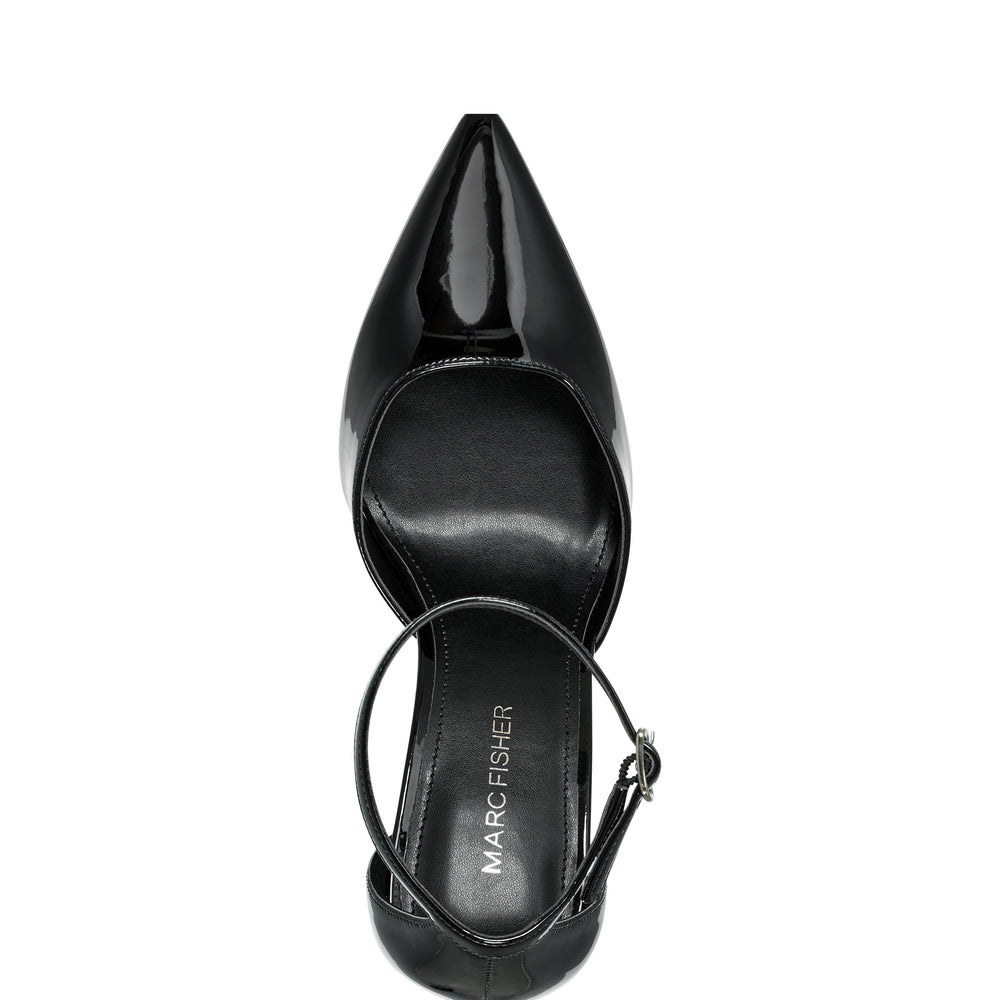 Demeter Ankle Strap Pump - Black Patent