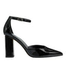 Demeter Ankle Strap Pump - Black Patent