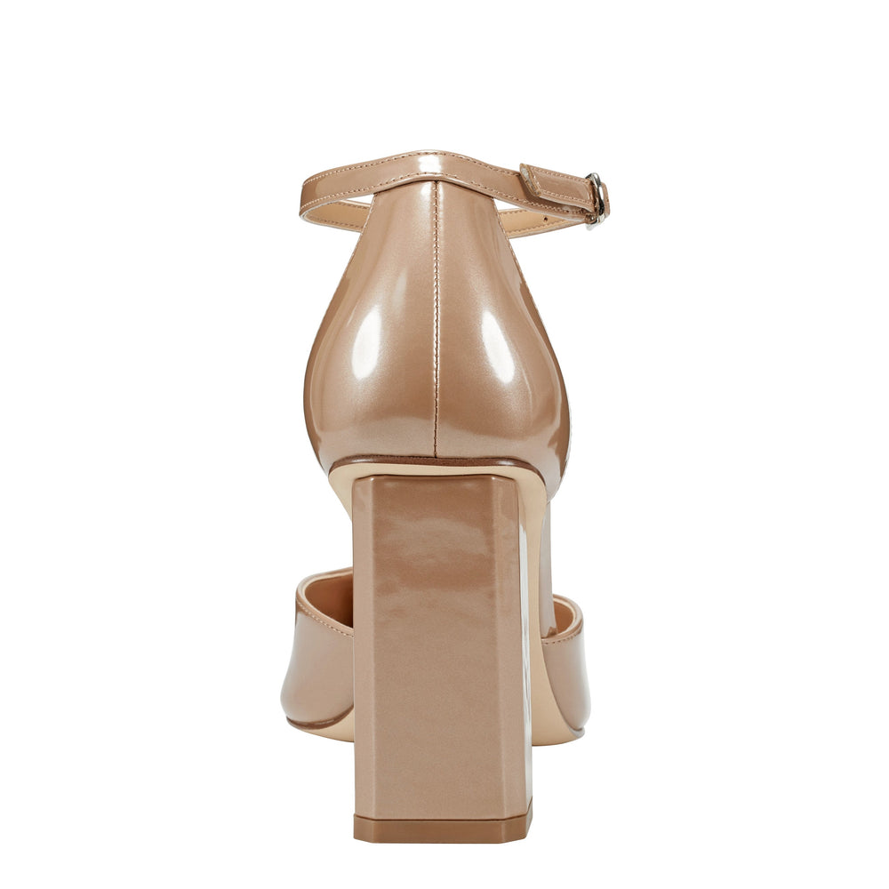 Demeter Ankle Strap Pump - Natural Metallic