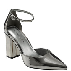 Demeter Ankle Strap Pump - Pewter Metallic