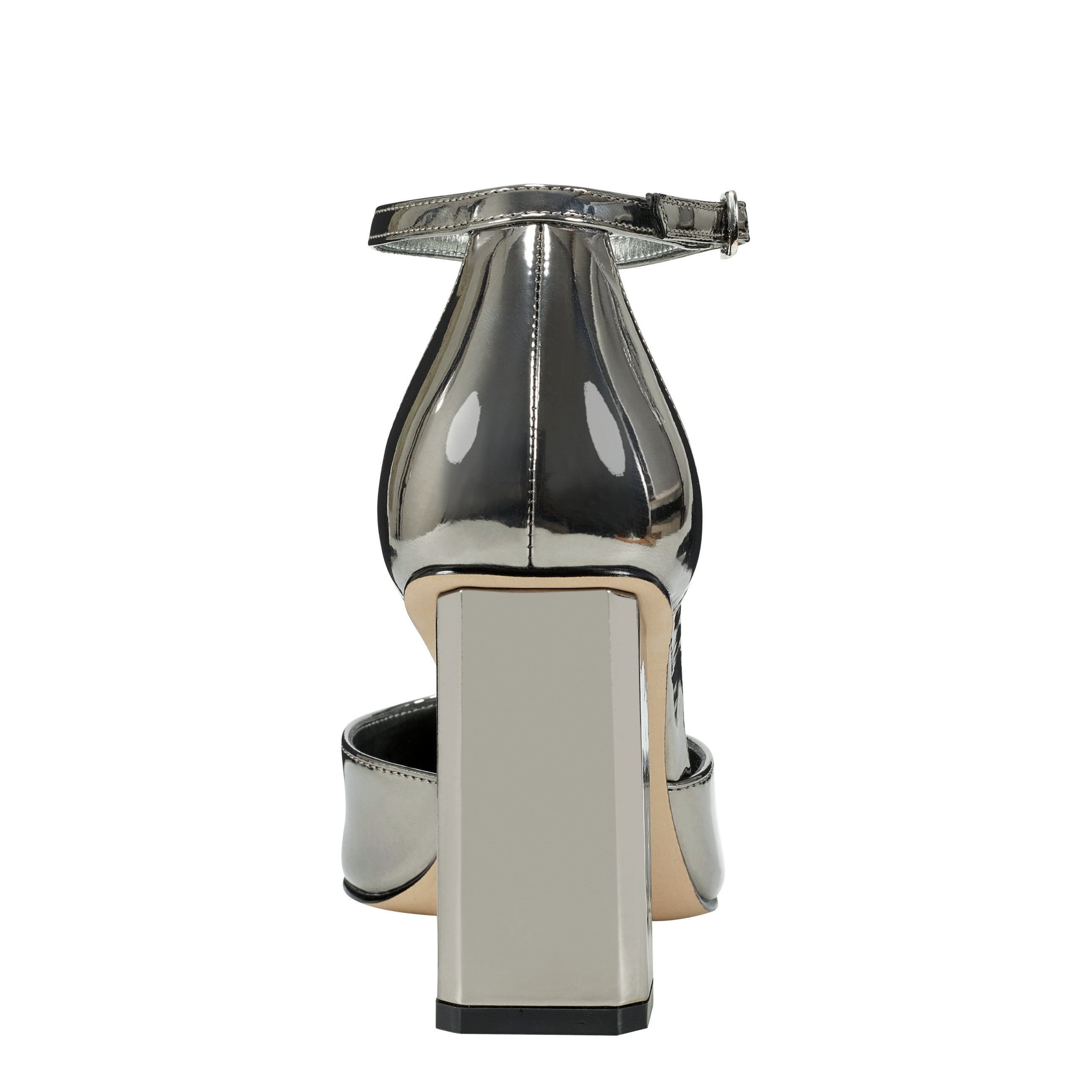 Demeter Ankle Strap Pump - Pewter Metallic