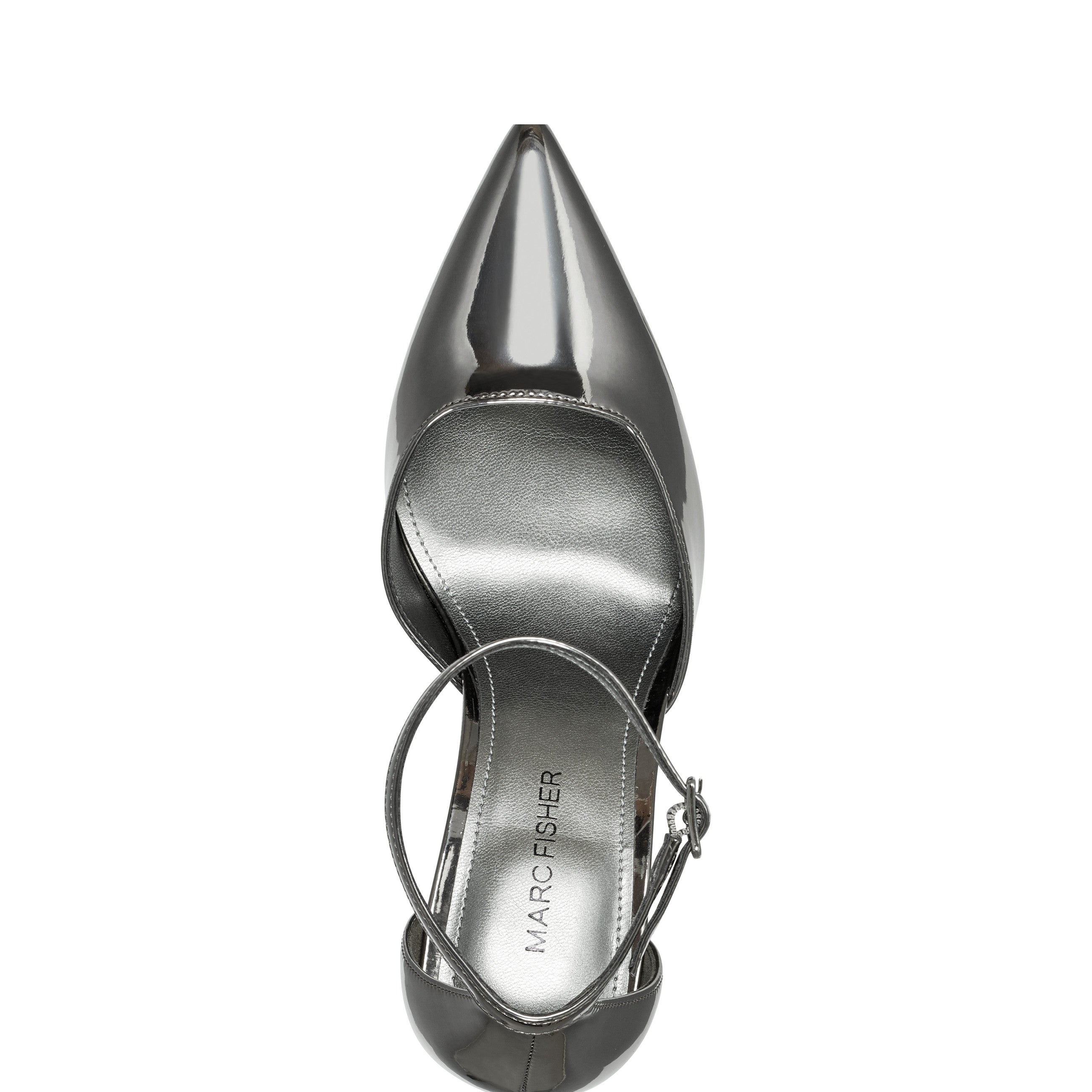 Demeter Ankle Strap Pump - Pewter Metallic