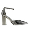 Demeter Ankle Strap Pump - Pewter Metallic