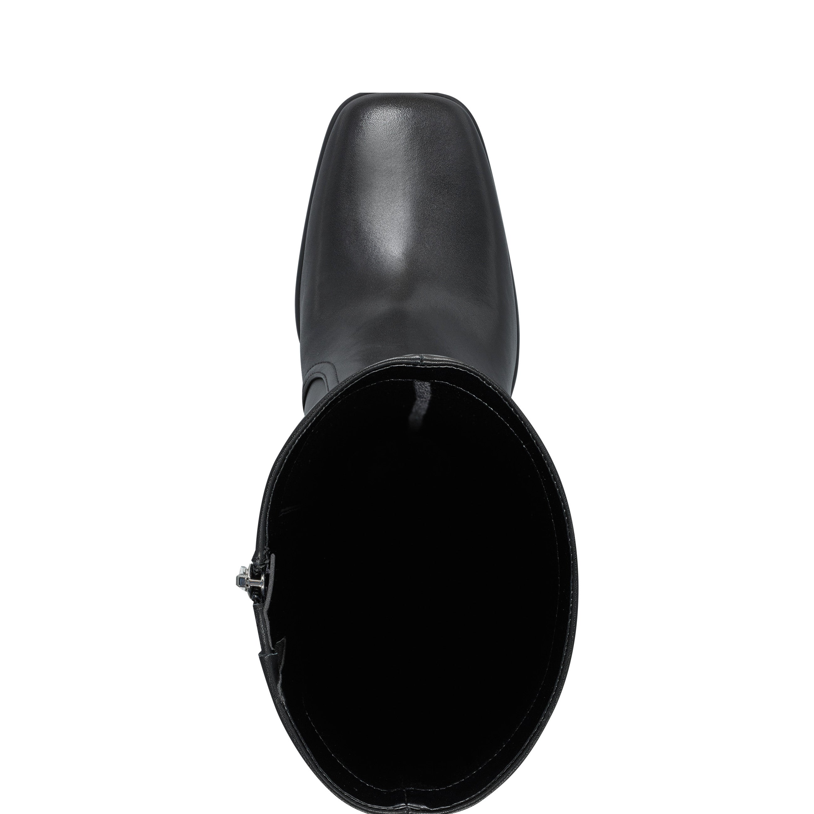 Dreeam Block Heeled Boot - Black Leather