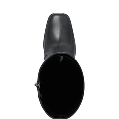Dreeam Block Heeled Boot - Black Leather