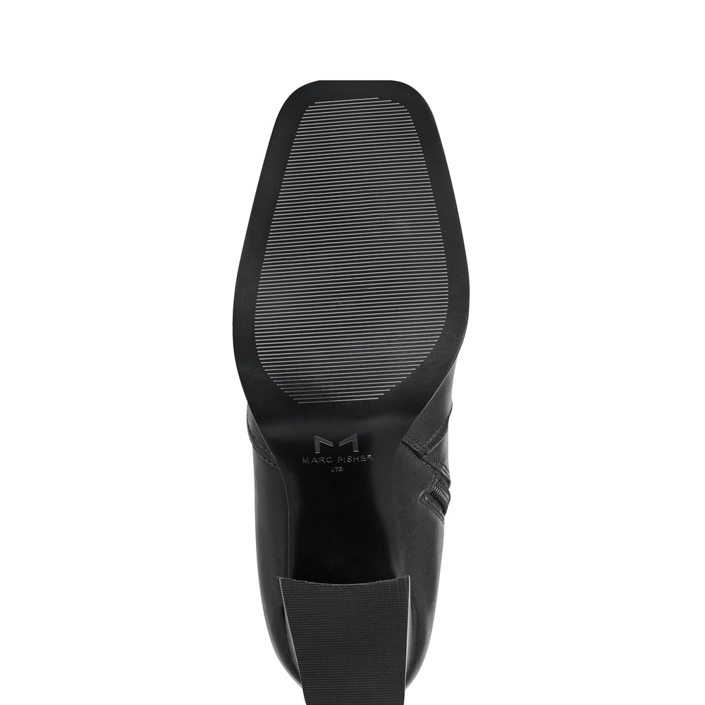 Dreeam Block Heeled Boot - Black Leather