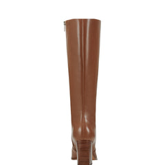 Dreeam Block Heeled Boot - Tan Leather