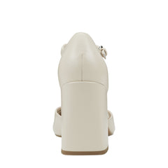 Cyrene T-Strap Pump - Chic Cream