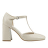 Cyrene T-Strap Pump - Chic Cream