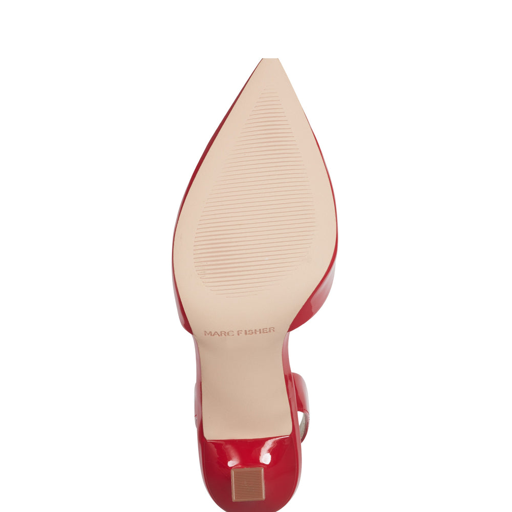Hadya Slingback Pump - Medium Red Patent