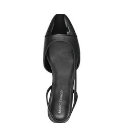 Dela Closed Toe Slingback Dress Flat - Black