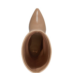 Leina Block Heel Pointy Toe Dress Boot - Tan