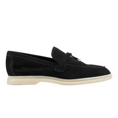 Yanelli Casual Loafer - Black Suede
