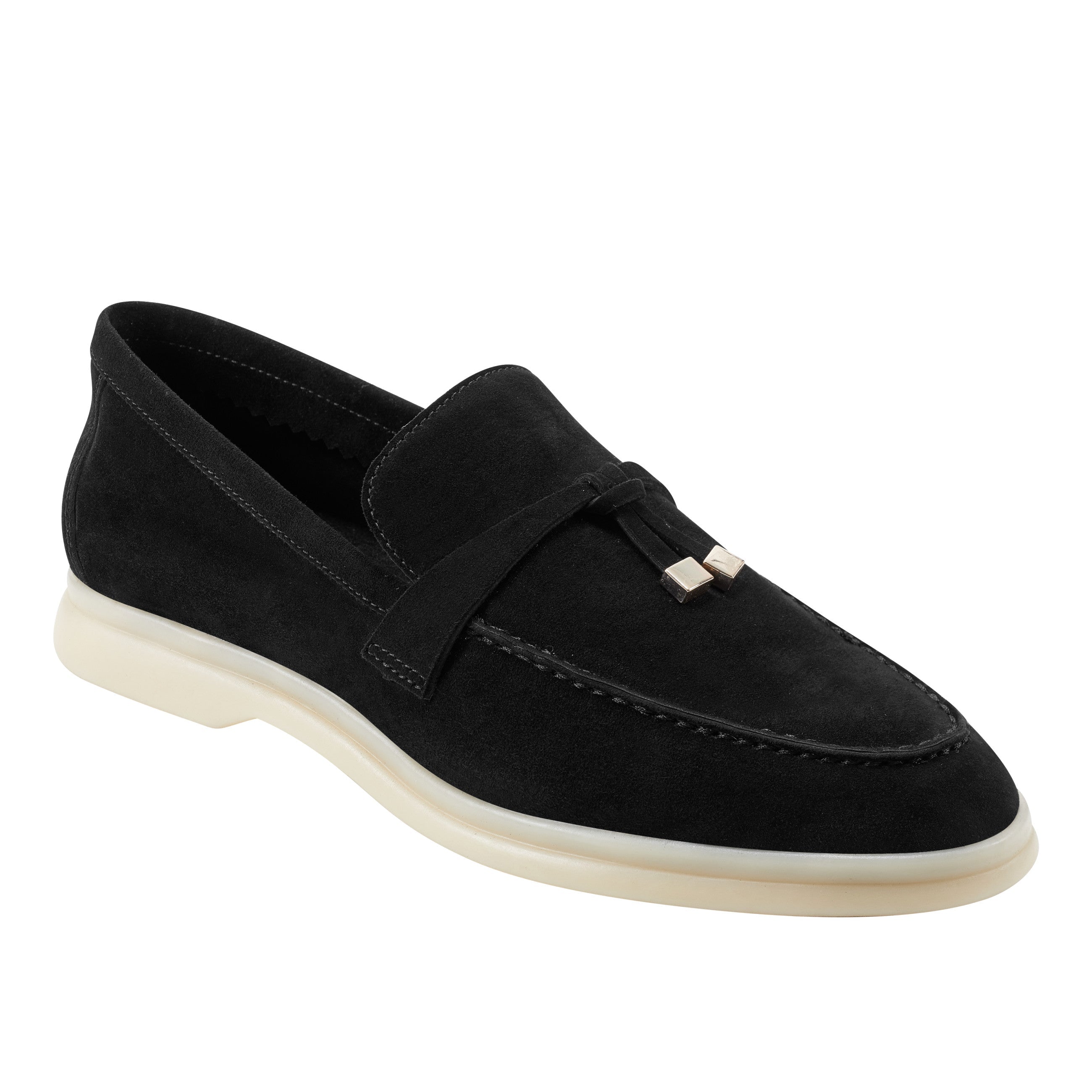 Yanelli Casual Loafer - Black Suede