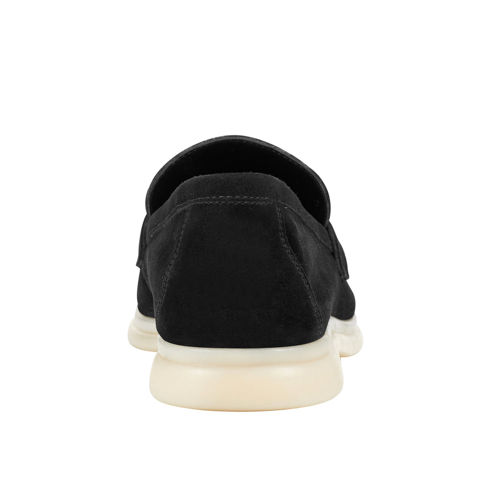 Yanelli Casual Loafer - Black Suede