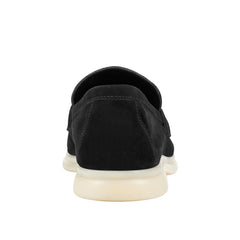 Yanelli Casual Loafer - Black Suede