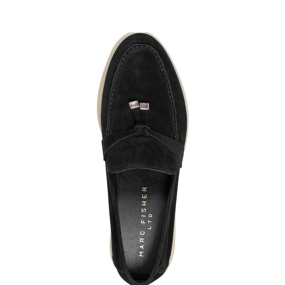 Yanelli Casual Loafer - Black Suede