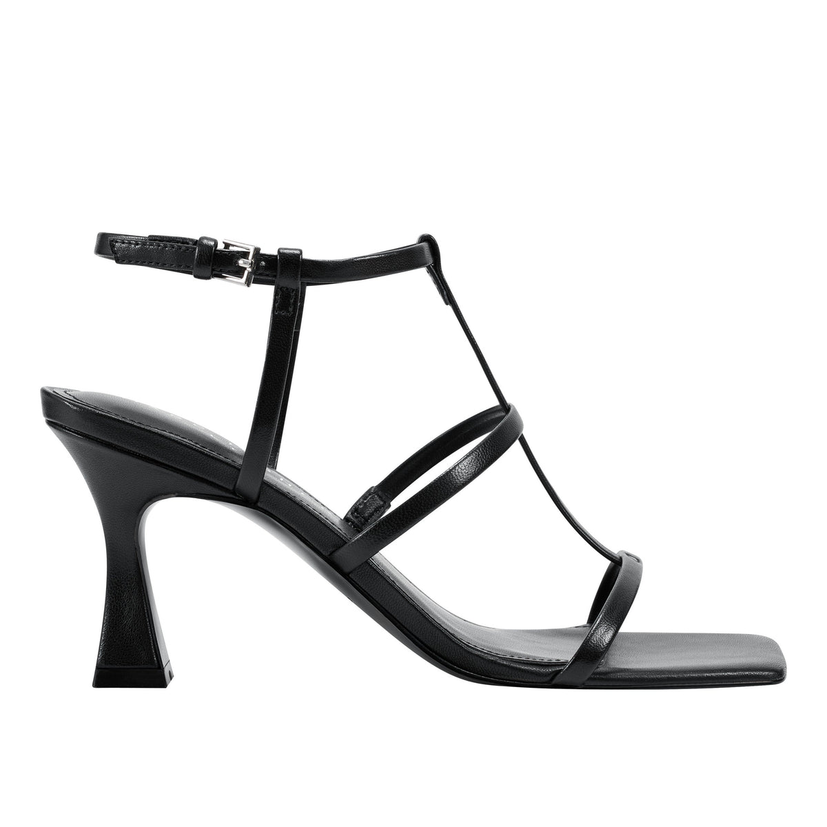 Dennie Strappy Dress Sandal - Black Leather