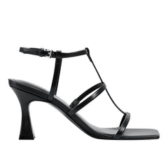 Dennie Strappy Dress Sandal - Black Leather