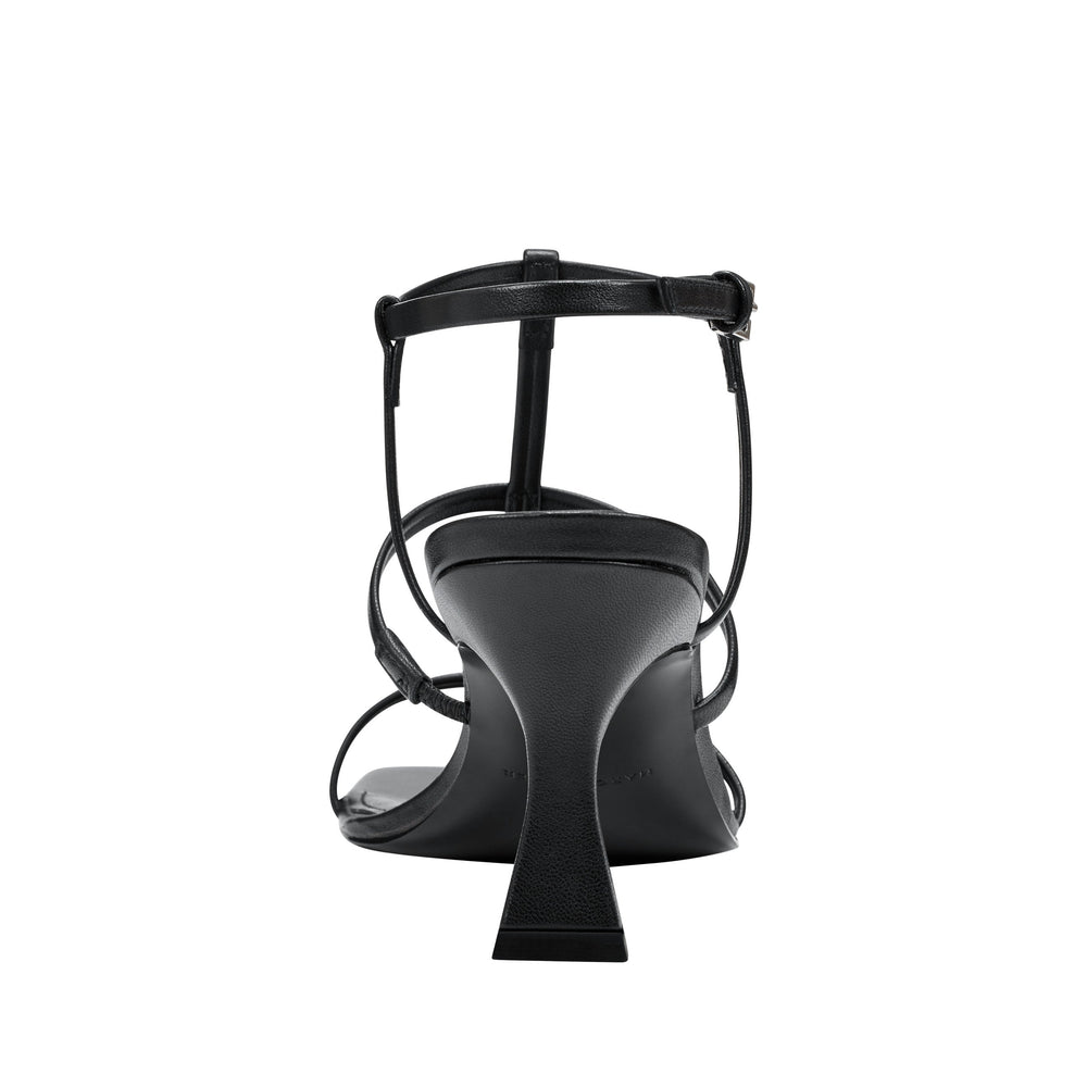 Dennie Strappy Dress Sandal - Black Leather