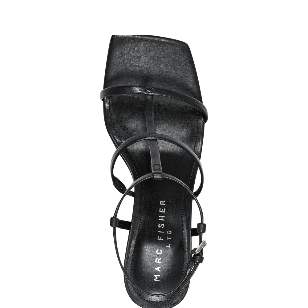 Dennie Strappy Dress Sandal - Black Leather