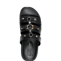 Verity Flat Footbed Sandal - Black