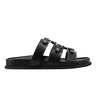 Verity Flat Footbed Sandal - Black