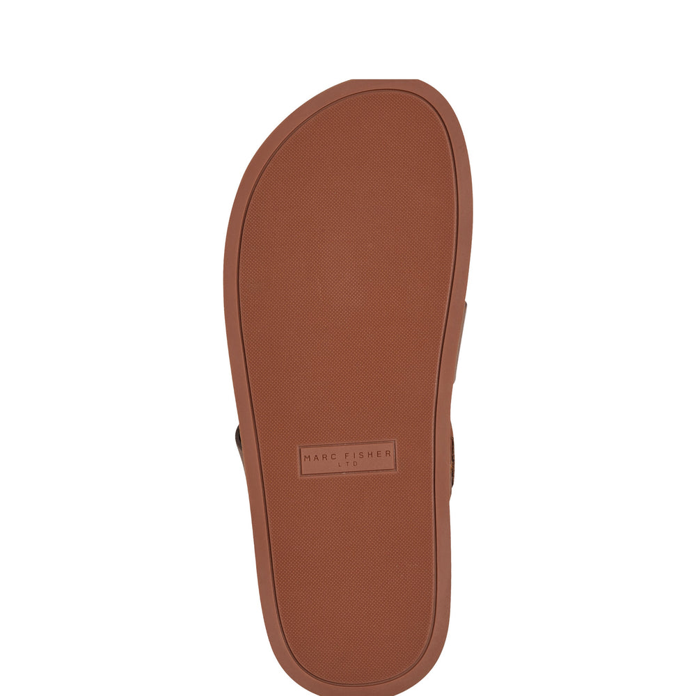 Verity Flat Footbed Sandal - Brown