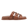 Verity Flat Footbed Sandal - Brown